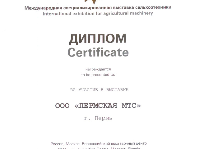 Сертификат 2